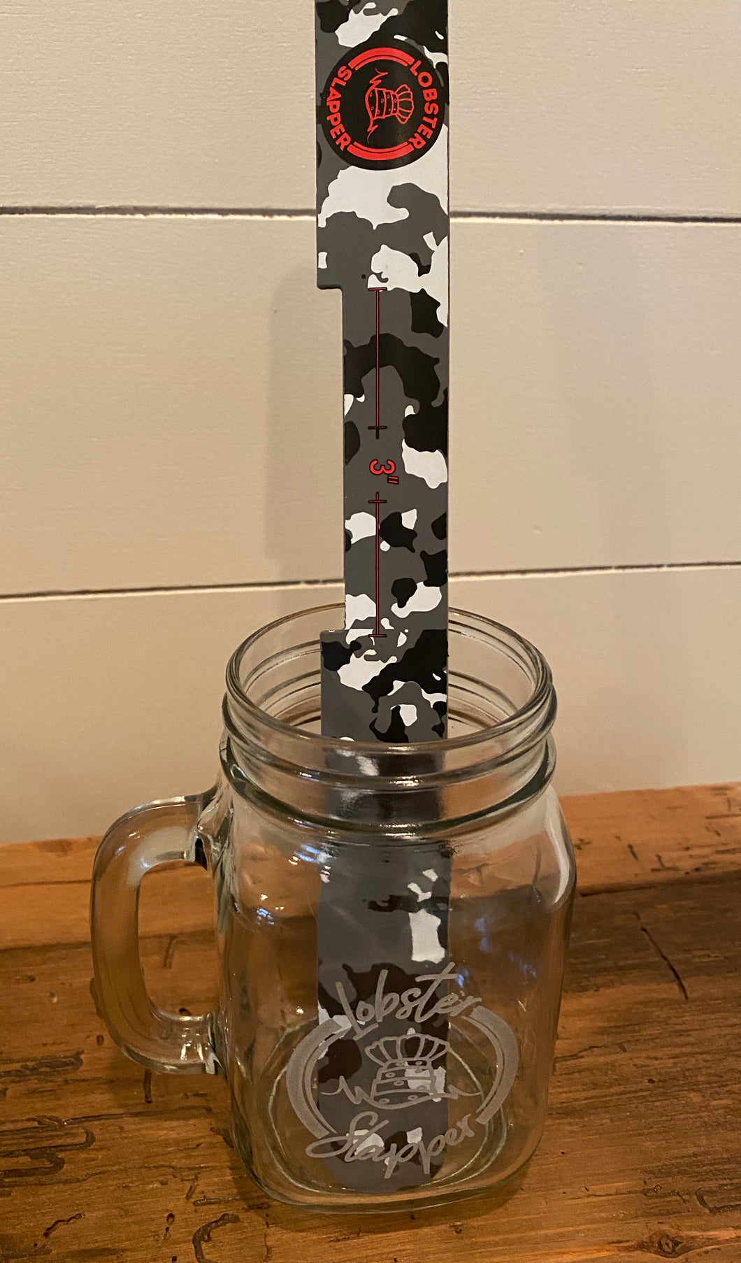 Combo Deal Lobster Slapper Logo Mason Jar & Pick 1 Lobster Gauge