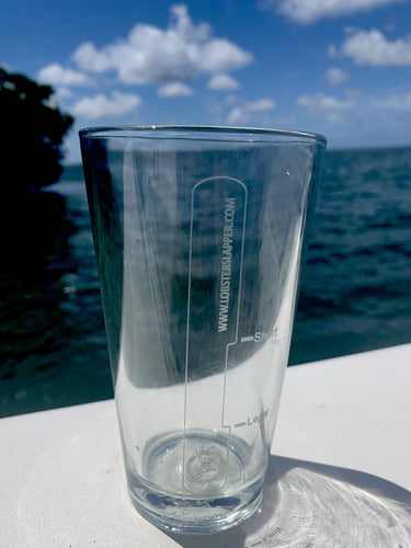Lobster Gauge Etched Pint Glass