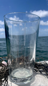 Lobster Gauge Etched Pint Glass