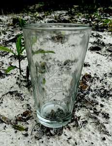 Lobster Slapper Logo Etched Pint Glass