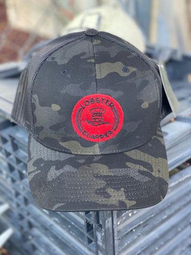 Camo Hat w/ Red Logo