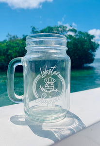 Combo Deal Lobster Slapper Logo Mason Jar & Pick 1 Lobster Gauge