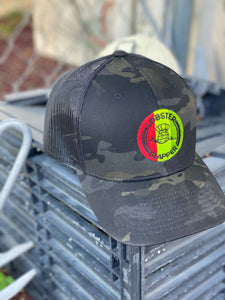 Camo Hat w/ Rasta Lobster Slapper Logo