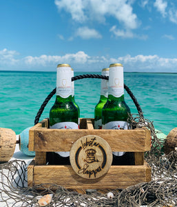 Handmade Lobster Trap Caddy (no bottle opener)