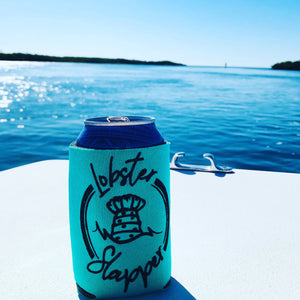 Teal Lobster Slapper Koozie